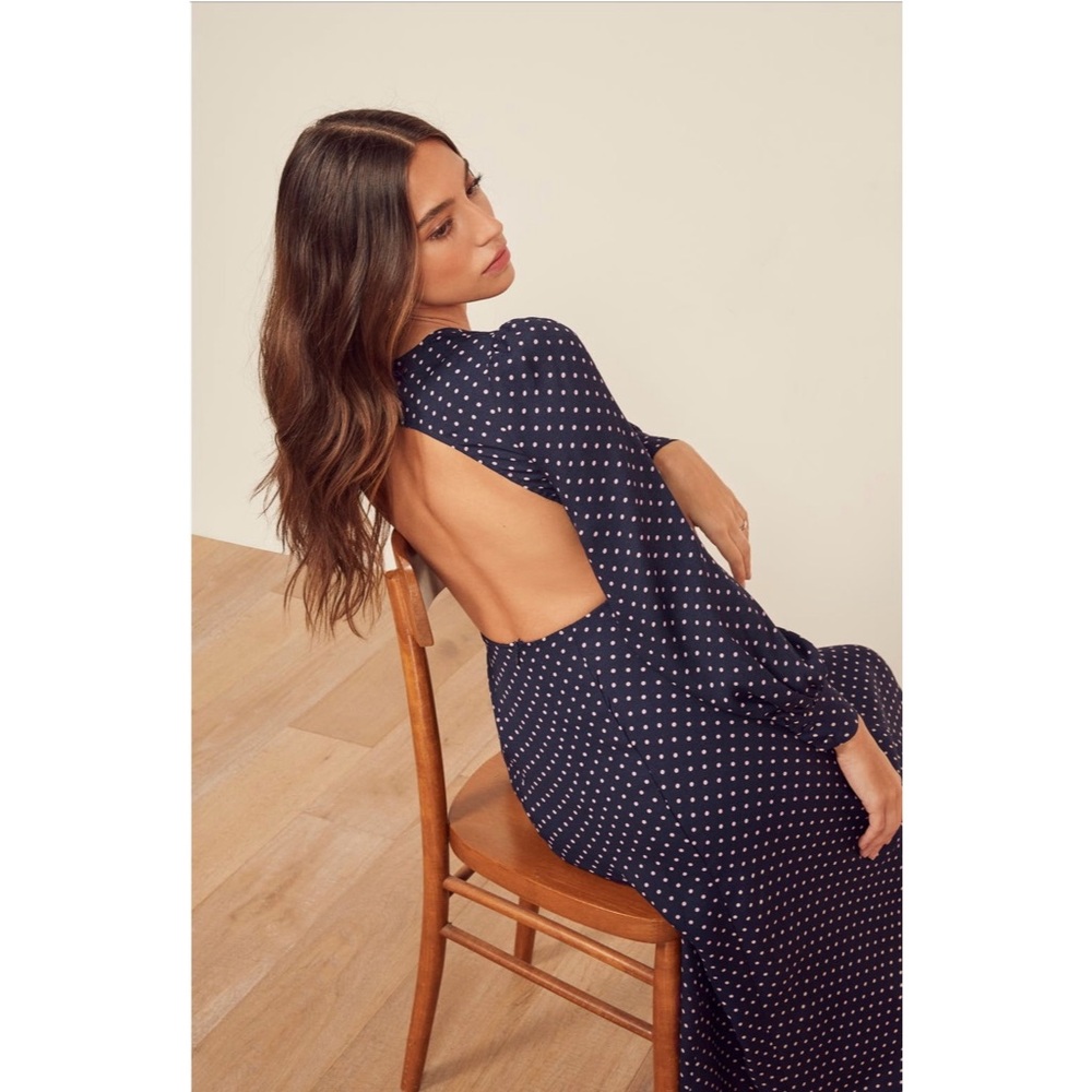 Reformation Abigaile Long Sleeve Midi Dress NWT